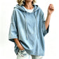 ✨Women's Relaxed Hooded Denim Pullover