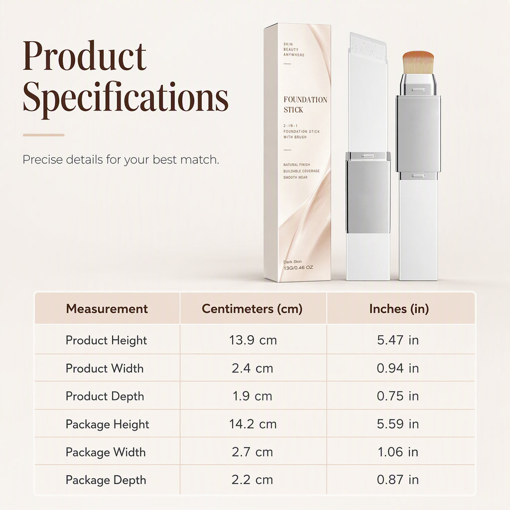 2-in-1 High Coverage Foundation Stick✨Buy 1 Get 1 Free