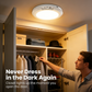 💡3-Mode Motion Sensor Ceiling Light – Rechargeable, Magnetic, Wireless